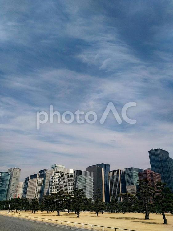 空とビルと広場と 空,ビル,広場の写真素材