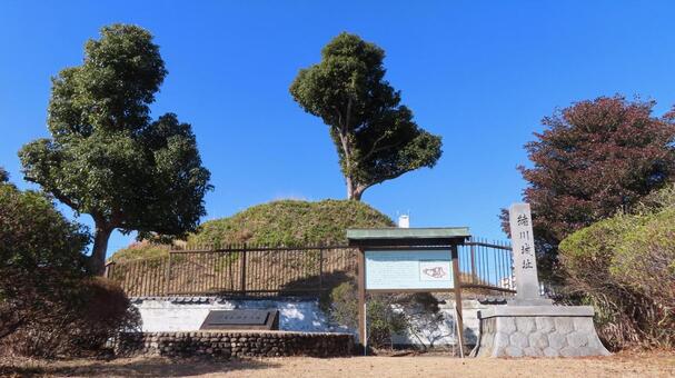 緒川城跡　徳川家康の生母出生地 緒川城,小川城,緒川城跡の写真素材