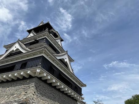 熊本城 天守閣 熊本城 天守閣 熊本城,熊本県,九州の写真素材