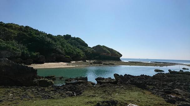 沖縄の風景 沖縄,海,景色の写真素材