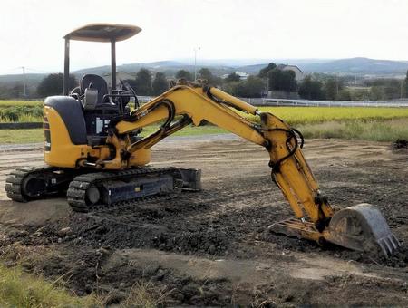 【風景写真】油圧ショベル 油圧ショベル,パワーショベル,ユンボの写真素材
