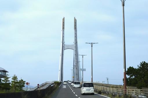 道路からみる田尻スカイブリッジ 泉南 道路からみる田尻スカイブリッジ 泉南の写真