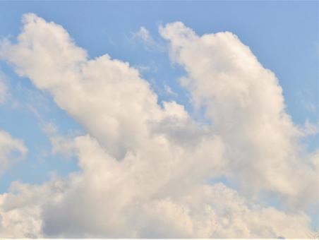 青空と白い雲 青空と白い雲の写真