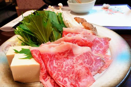 Sukiyaki, sukiyaki, meat dish, meat, JPG