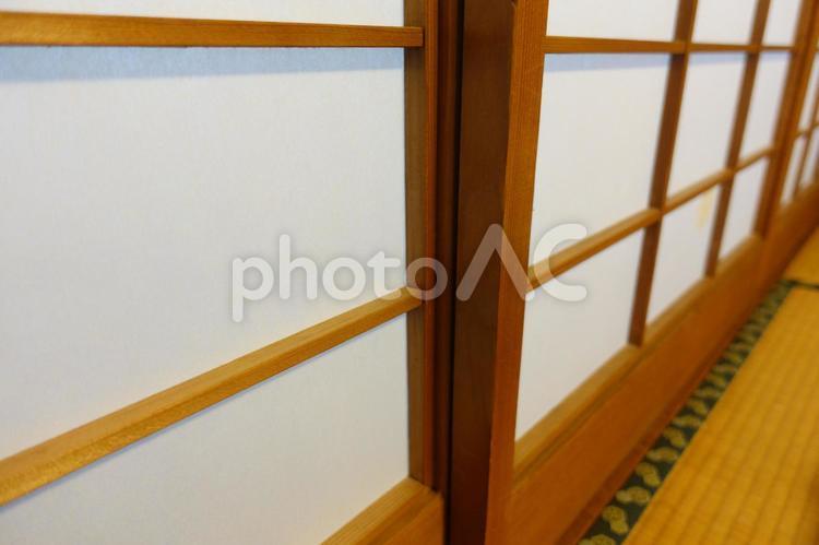 和室の障子 障子,和室,畳の写真素材