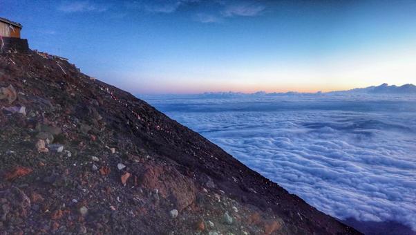 Photo, mountain, climbing, fuji mountain, 