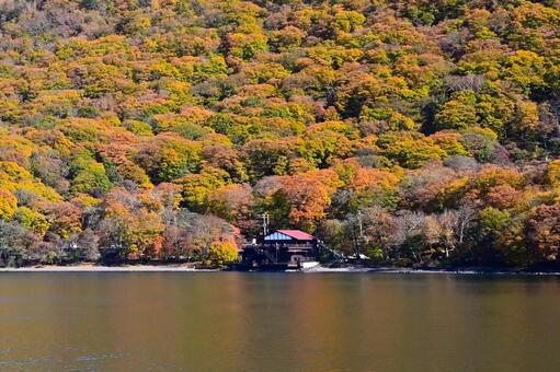 奥日光の紅葉（中禅寺湖、男体山） 紅葉,秋,風景の写真素材