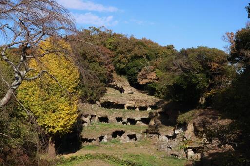 まんだら堂やぐら群 まんだら堂,やぐら,鎌倉の写真素材