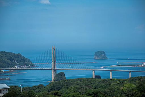 名護屋城からの風景 名護屋城,肥前名護屋城,風景の写真素材