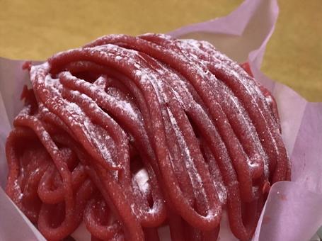 苺のモンブラン 苺のモンブランの写真