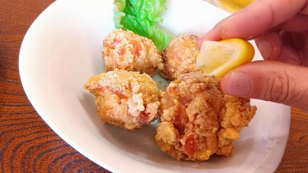 からあげ レモン からあげ レモン の写真