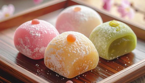 大福 和菓子のイメージ素材 大福 和菓子のイメージ素材の写真