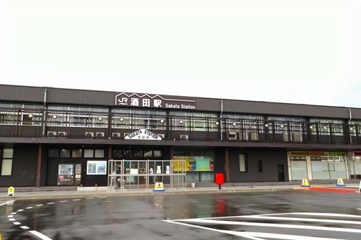 JR酒田駅 駅舎外観2 山形県酒田市 JR酒田駅 駅舎外観2 山形県酒田市の写真