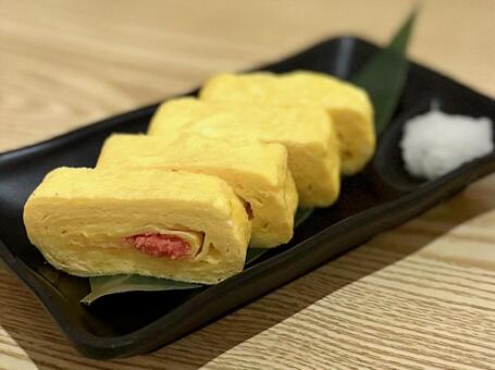 手作り明太子玉子焼き 玉子焼き,卵焼き,明太の写真素材