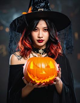地雷系女子・推しに想いのハロウィンコス 地雷系女子・推しに想いのハロウィンコス 地雷系,推し活,女子の写真素材