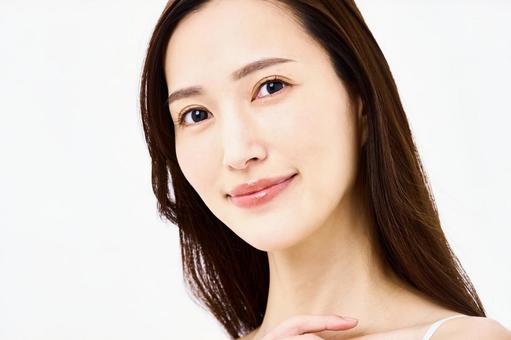 スキンケア 顔のアップ 女性 美容 スキンケア 顔のアップ 女性 美容 スキンケア,顔,美容の写真素材