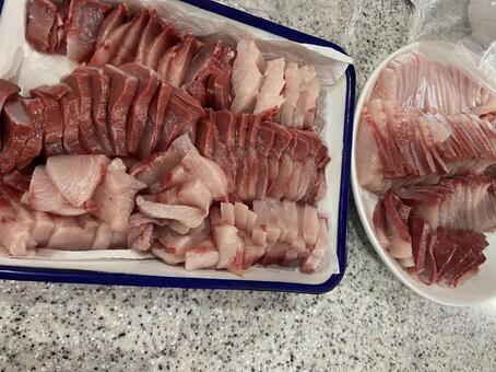 ぶりの刺身 ぶり,刺身,魚の写真素材