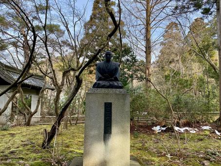 石田三成像 石田三成像 石田三成,佐和山城,滋賀の写真素材