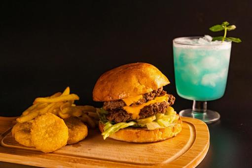 ハンバーガーセット ハンバーガーセットの写真