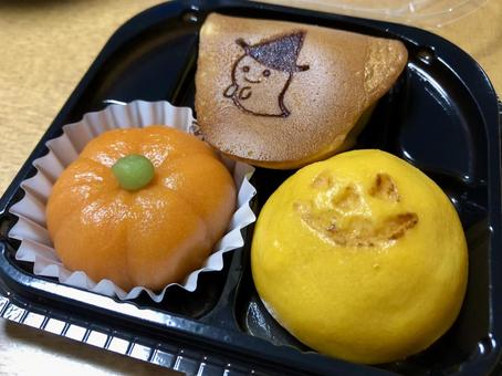 ハロウィンの和菓子 ハロウィンの和菓子 ハロウィン,菓子,和菓子の写真素材