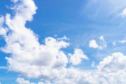 青空と雲 青空と雲の写真