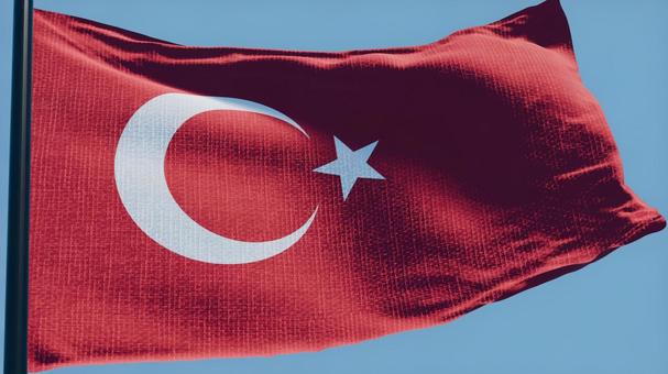 トルコ国旗・風になびく トルコ国旗・風になびく トルコ,国旗,旗の写真素材