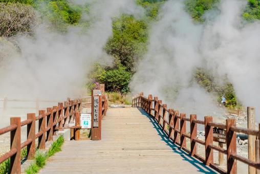 【長崎】雲仙地獄 湯けむり 【長崎】雲仙地獄 湯けむり 長崎,雲仙,地獄の写真素材