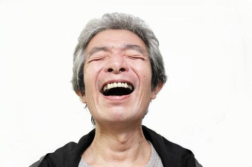 笑うシニア男性 シニア,シニア男性,シニアサラリーマンの写真素材