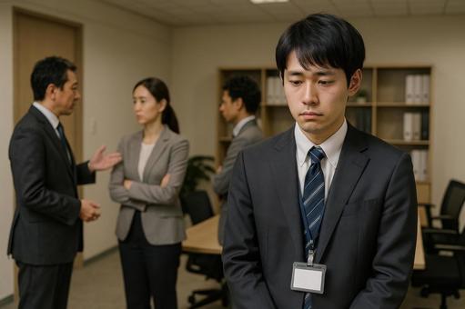 無視される職場の若手社員 無視される職場の若手社員の写真