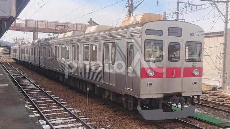 長野電鉄８５００系 私鉄,地方私鉄,交通の写真素材
