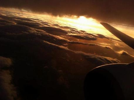 飛行機からの景色① 飛行機からの景色①の写真