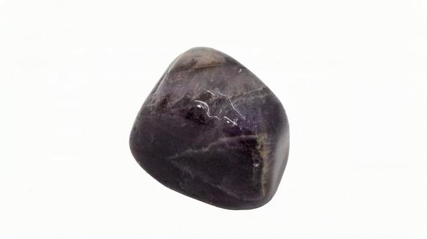 Amethyst tumble stone (transparent background), JPG