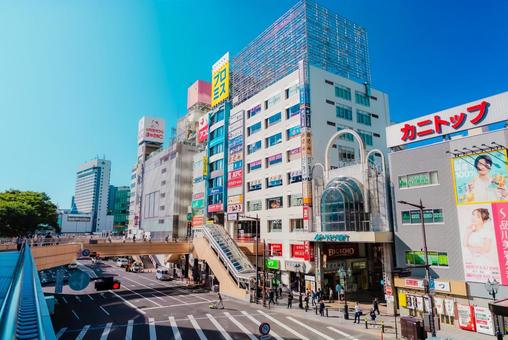 【宮城】仙台駅周辺の街並み 【宮城】仙台駅周辺の街並み 仙台駅,宮城,仙台の写真素材