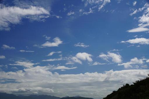 晴れた日の空の風景 晴れた日の空の風景 晴れ,空,雲の写真素材