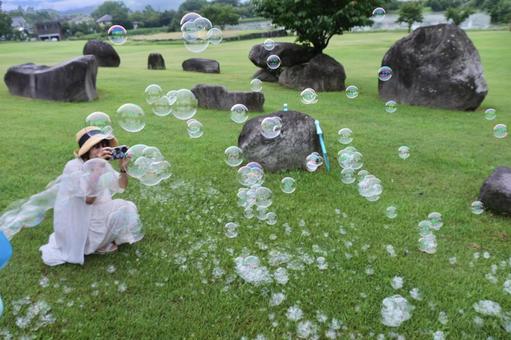 シャボン玉 シャボン玉の写真