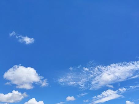 晴天の青空 晴天の青空の写真