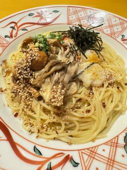 和風パスタ パスタ,和風パスタ,外食の写真素材
