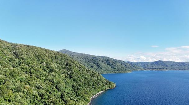 十和田湖　夏　奥入瀬周辺⑦ 十和田湖,湖,湖畔の写真素材