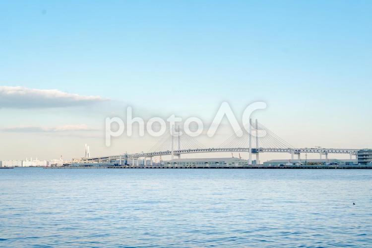 海の景色(横浜) 横浜,船,旅行の写真素材