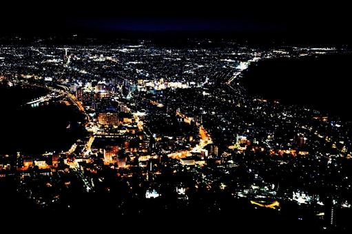函館の夜景 函館の夜景の写真