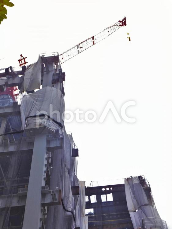 日本橋界隈16 建設現場のクレーン3 東京,日本橋,日本橋界隈の写真素材