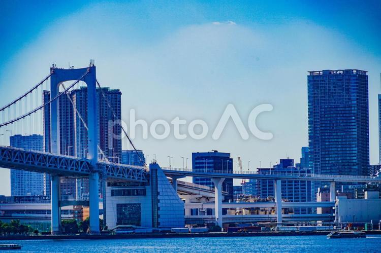 有明北緑道公園から見える東京の街 有明北緑道公園,東京,ビル群の写真素材