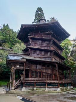 飯盛山_さざえ堂 さざえ堂,飯盛山,会津さざえ堂の写真素材