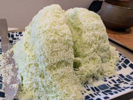 抹茶かき氷 かき氷,抹茶,抹茶かき氷の写真素材