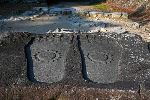 滋賀・近江八幡市 安土城 仏足石 滋賀・近江八幡市 安土城 仏足石の写真