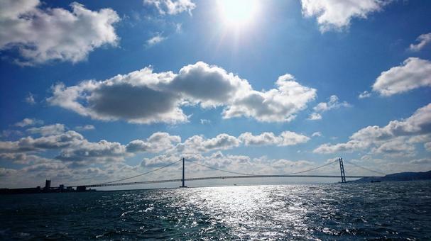 夏の海と雲 夏の海と雲の写真