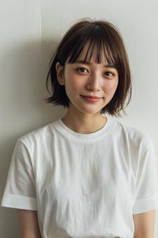 ボブヘアモデル ポートレート ヘアサロン ボブヘアモデル ポートレート ヘアサロンの写真