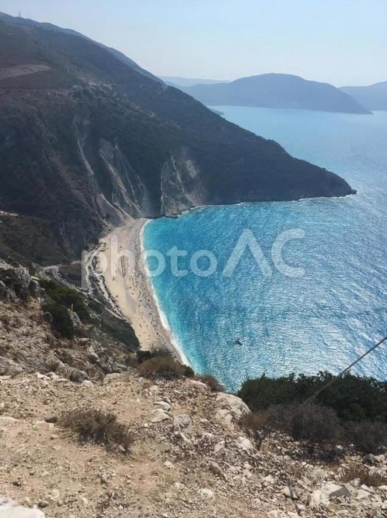 ケファロニア島　ビーチ ギリシャ,greece,南国の写真素材