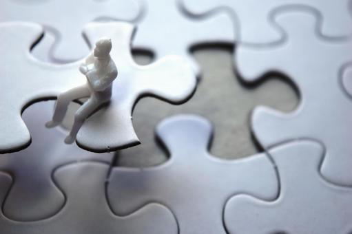 Photo, jigsaw puzzle, figures, human figure, 