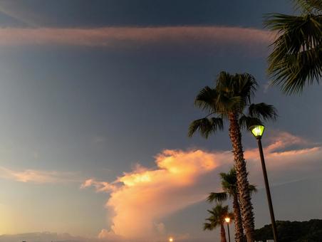 ビーチ ビーチ ビーチ,海,雲の写真素材